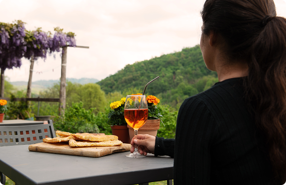 Aperitivo all'aperto