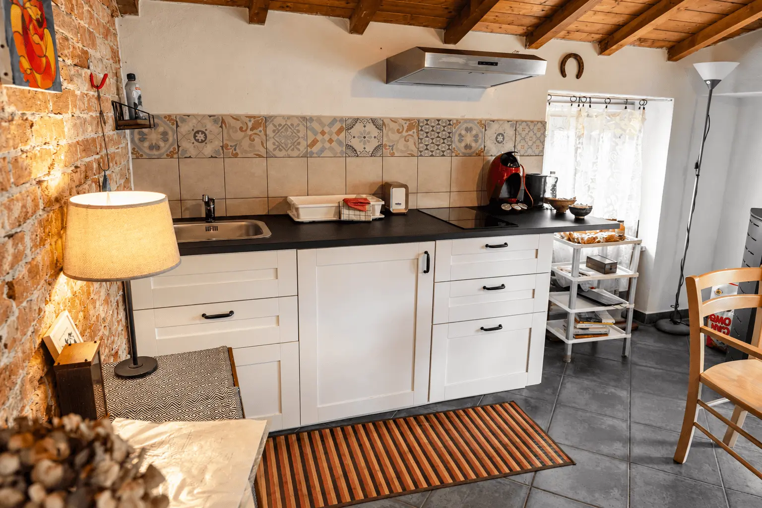 Angolo cottura B&B Sant’Anna Angolo cottura della camera Lunaria