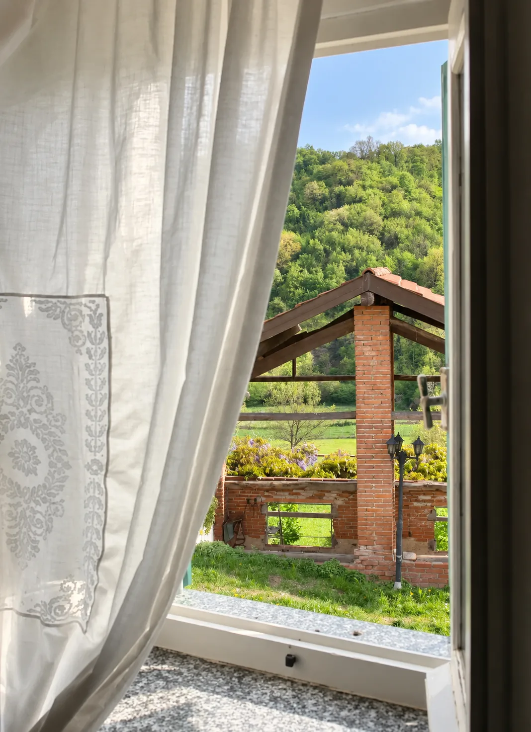 Vista sulla Val Bormida vicino al B&B Sant'Anna